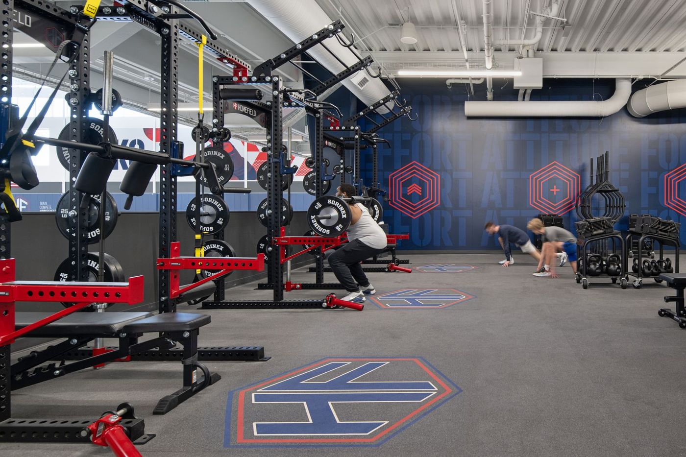 Weight room and strength training facility